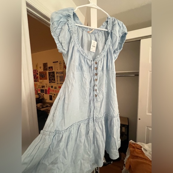 Blue babydoll summer dress! Tags still on - Picture 1 of 4